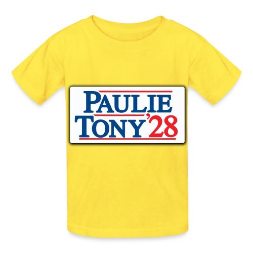 Paulie and Tony for Co-President 2028 - Heavyweight Kid's T-Shirt