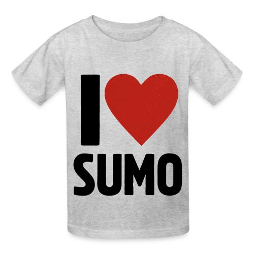 I Love Sumo – Bold Minimalist Sumo Wrestling Fan - Heavyweight Kid's T-Shirt