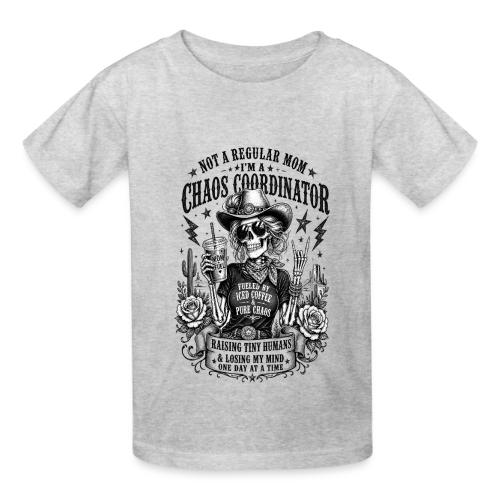 Chaos Coordinator Mom Skeleton Cowgirl - Heavyweight Kid's T-Shirt