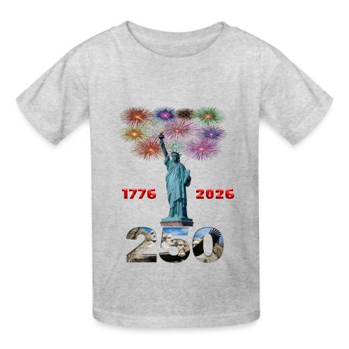 1776 - 2026 | 250 Years USA | Fireworks - Heavyweight Kid's T-Shirt
