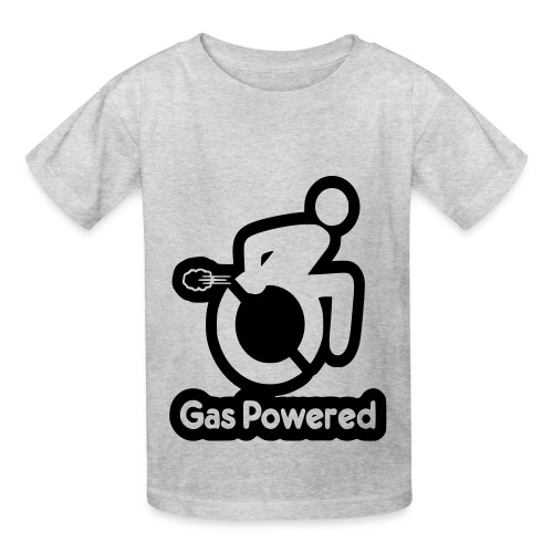 This wheelchair is gas powered * - Hanes Youth T-Shirt