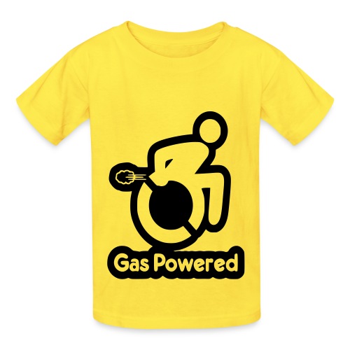 This wheelchair is gas powered * - Hanes Youth T-Shirt