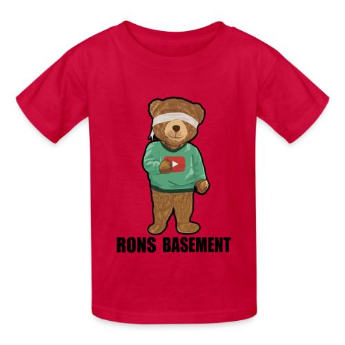 RONS BASEMENT Merchandise - Blindfolded Bear - Heavyweight Kid's T-Shirt