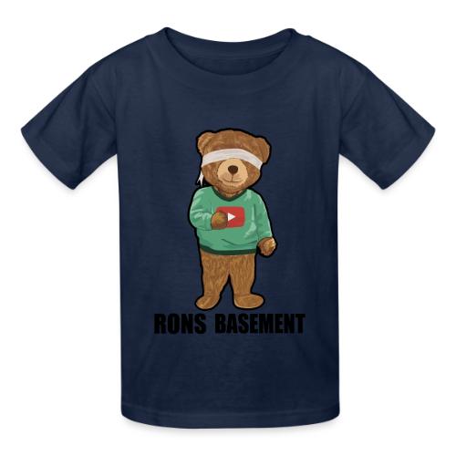 RONS BASEMENT Merchandise - Blindfolded Bear - Heavyweight Kid's T-Shirt