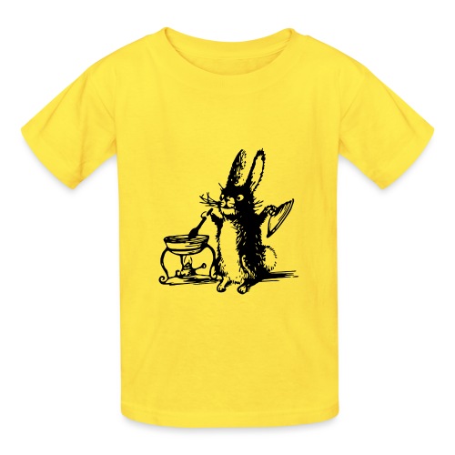 Cute Bunny Rabbit Cooking - Hanes Youth T-Shirt