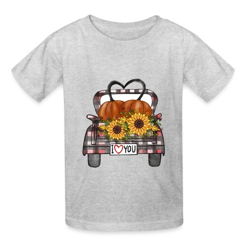 Love Autumn Truck - Hanes Youth T-Shirt