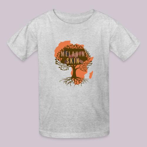 Melanin Skin - Heavyweight Kid's T-Shirt