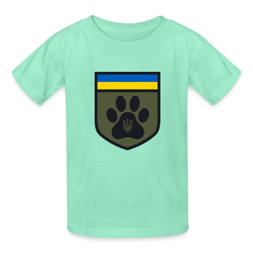 UKRAINE FELINE DEFENSE FORCE EMBLEM - Hanes Youth T-Shirt