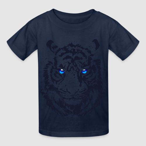 Tiger Head - Tiger Artwork - Wildlife Big Cats - Heavyweight Kid's T-Shirt