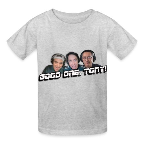 GOOD ONE, TONY! (with Fusco Show back) - Heavyweight Kid's T-Shirt