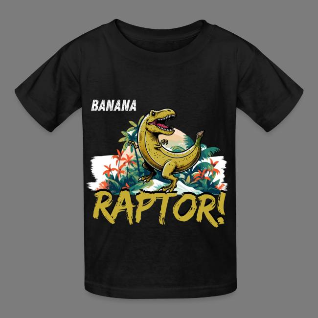 Funny Banana Raptor T-Rex Design