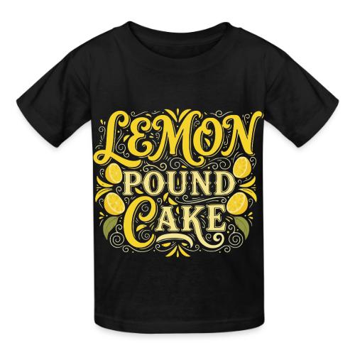 Lemon Pound Cake Vintage Flourish - Heavyweight Kid's T-Shirt