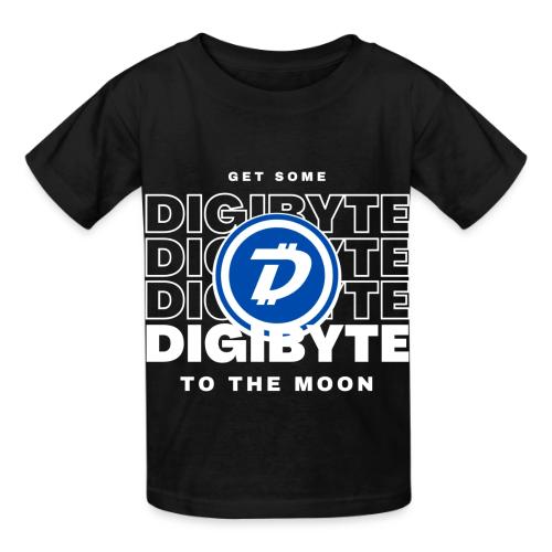 Digibyte. More secure, faster, forward thinking - Heavyweight Kid's T-Shirt