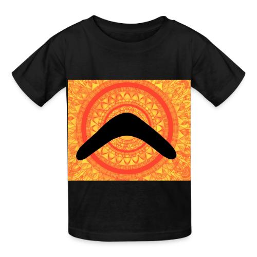 Boorook Indigenous Arts – Boomerang ArtworkDesign - Heavyweight Kid's T-Shirt