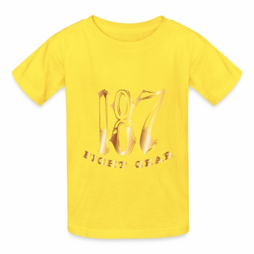 187 Fight Gear Gold Logo Sports Gear - Hanes Youth T-Shirt
