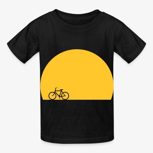 Sundown Bicycle - Heavyweight Kid's T-Shirt