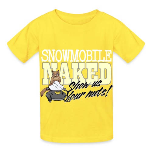Snowmobile Naked - Hanes Youth T-Shirt