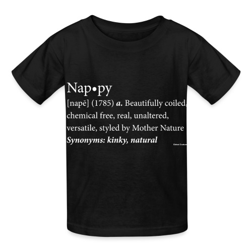 Nappy Dictionary_Global Couture Women's T-Shirts - Hanes Youth T-Shirt