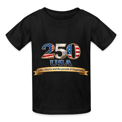 250 USA Liberty Banner - Heavyweight Kid's T-Shirt