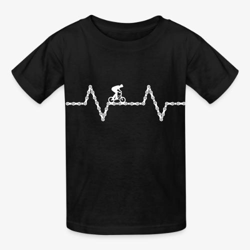 bmx bike heartbeat - Heavyweight Kid's T-Shirt