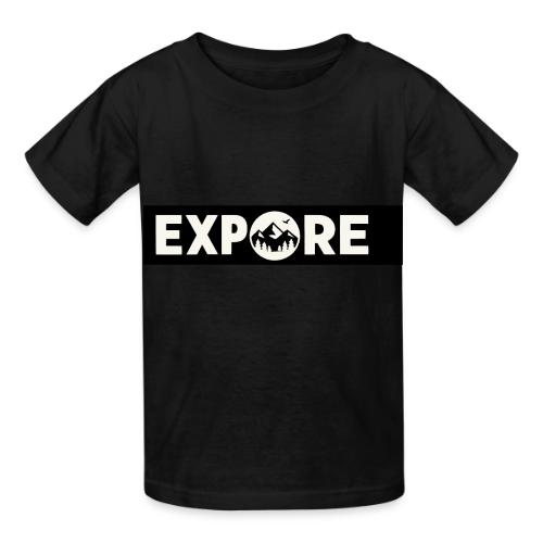 Adventure Oxygen Nature Mountain Forest Typography - Heavyweight Kid's T-Shirt