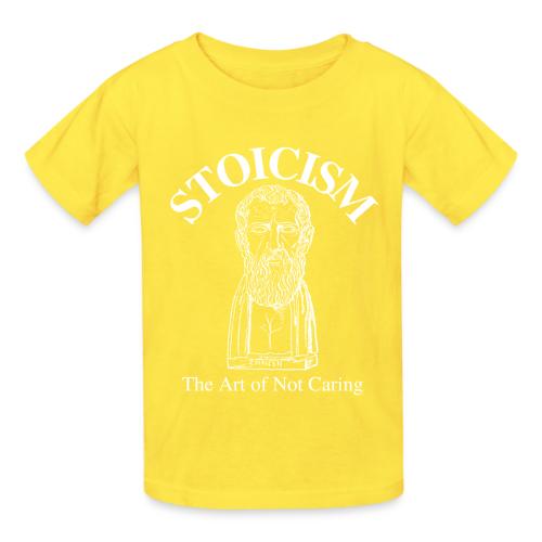 Stoicism The Art of Not Caring – Zeno of Citium - Heavyweight Kid's T-Shirt