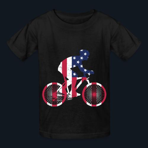 American Cyclist - Heavyweight Kid's T-Shirt