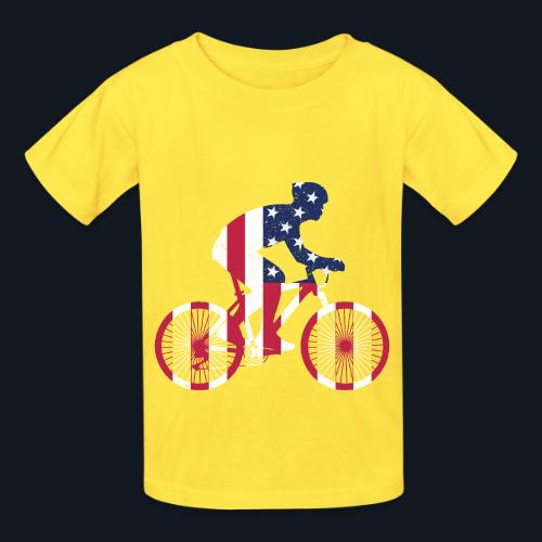 American Cyclist - Heavyweight Kid's T-Shirt