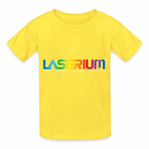 Laserium Logo Colors WhiteTag - Hanes Youth T-Shirt