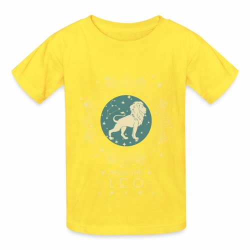 Zodiac sign Leo constellation birthday July August - Hanes Youth T-Shirt