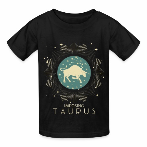 Zodiac Taurus Constellation Bull Star Sign May - Hanes Youth T-Shirt