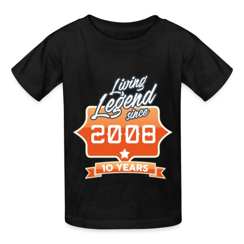 LIVING LEGEND SINCE 2008 10th Birthday Gift Idea - Hanes Youth T-Shirt