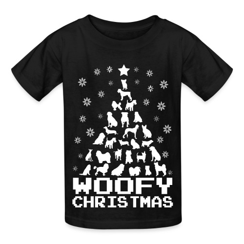 Woofy Christmas Tree - Hanes Youth T-Shirt