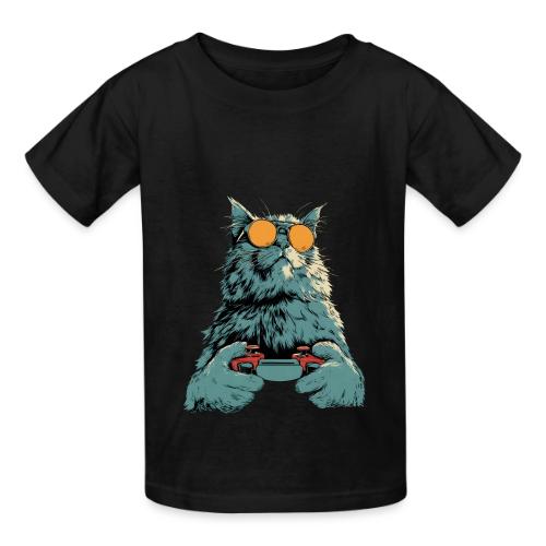 Cat: Fluff Mode On - Heavyweight Kid's T-Shirt