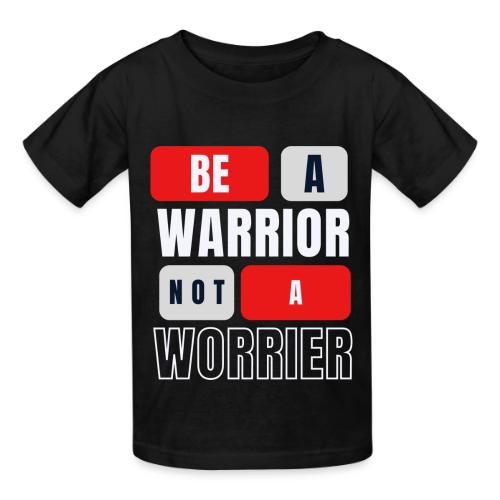 Be A Warrior Not A Worrier - Heavyweight Kid's T-Shirt