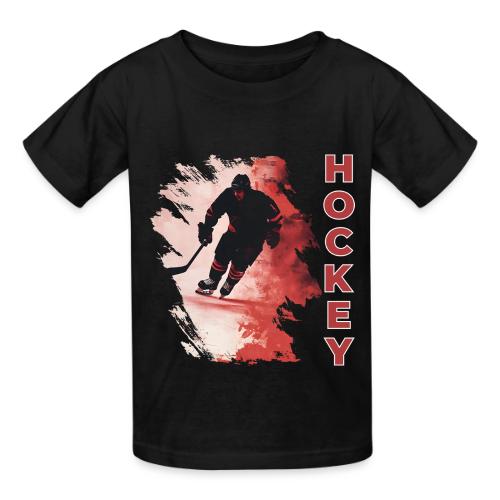Hockey Fire - Heavyweight Kid's T-Shirt