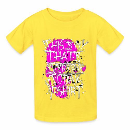 This Is My I Hate Everyone Today T-Shirt Gift Idea - Heavyweight Kid's T-Shirt