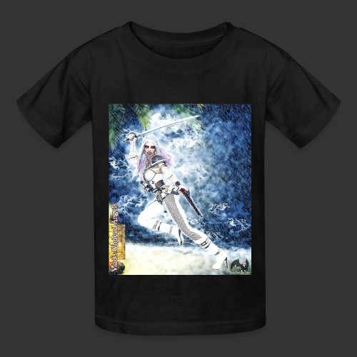 Undead Angel Vampire Pirate Pearl F001 - Hanes Youth T-Shirt