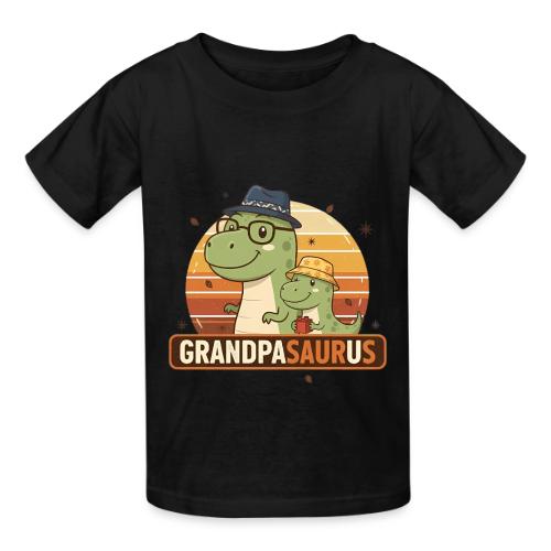 GrandpaSaurus Sunset Duo - Heavyweight Kid's T-Shirt