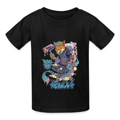Kitsune Street Rebel - Heavyweight Kid's T-Shirt