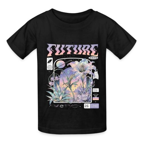 Future Nature Retro-Futuristic - Heavyweight Kid's T-Shirt