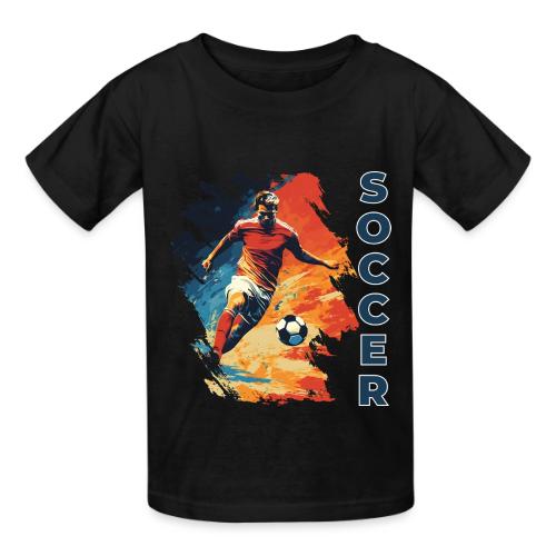Soccer Action Pulse - Heavyweight Kid's T-Shirt
