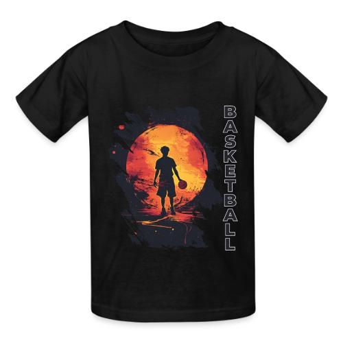 Basketball Blaze - Heavyweight Kid's T-Shirt