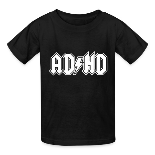 ADHD ACDC Logo. Funny ADD Awareness - Hanes Youth T-Shirt