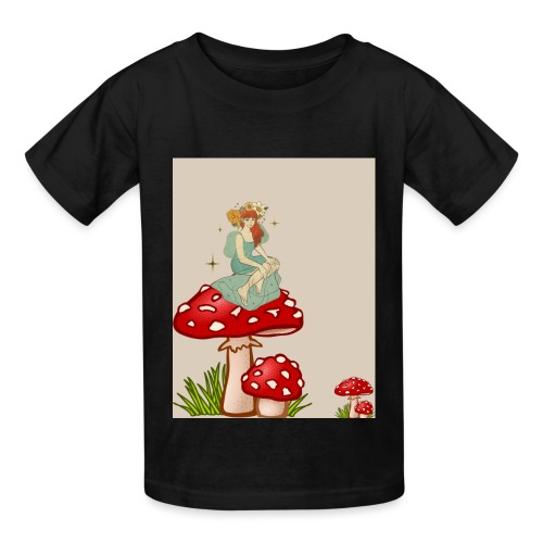 Fairy Amongst The Shrooms - Hanes Youth T-Shirt