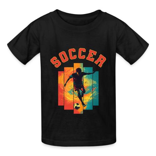 Soccer Heartbeat - Heavyweight Kid's T-Shirt