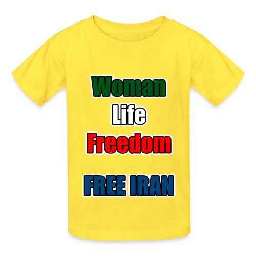 Woman Life Freedom - Hanes Youth T-Shirt
