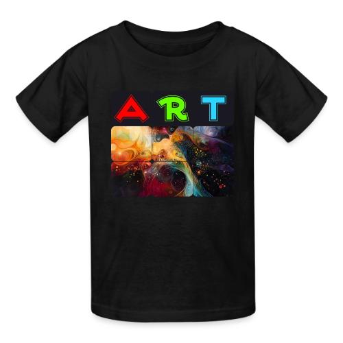 Waves of Art - Heavyweight Kid's T-Shirt