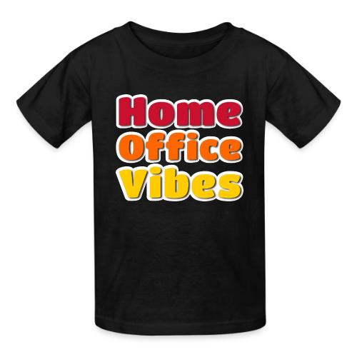 Home Office Vibes Remote Work Design - Heavyweight Kid's T-Shirt
