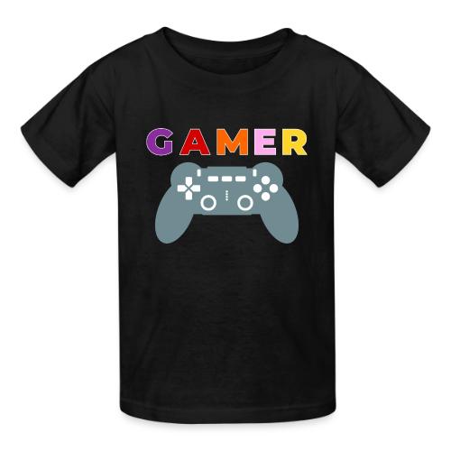 Colorful Gamer Controller Graphic - Heavyweight Kid's T-Shirt